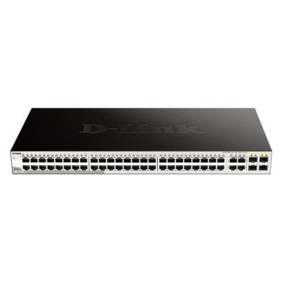 D-Link DGS-1210-52, Managed, L2, Gigabit Ethernet (10/100/1000), Full duplex, Rack-montage, 1U