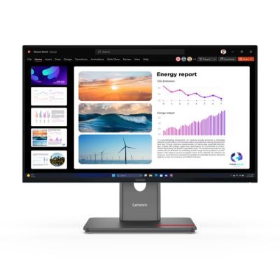 Lenovo ThinkVision P24Q-40, 60,5 cm (23.8"), 2560 x 1440 Pixels, Quad HD, LCD, 6 ms, Zwart