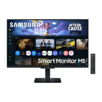 Samsung 27" Smart Monitor M50F FHD, 68,6 cm (27"), 1920 x 1080 Pixels, Full HD, LCD, 5 ms, Zwart