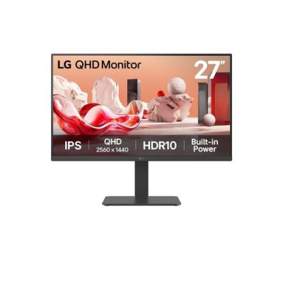 LG 27BA45QB-B.AEU, 68,6 cm (27"), 2560 x 1440 Pixels, Quad HD, LCD, 5 ms, Zwart