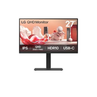LG 27BA75QB-B.AEU, 68,6 cm (27"), 2560 x 1440 Pixels, Wide Quad HD, LED, 5 ms, Zwart