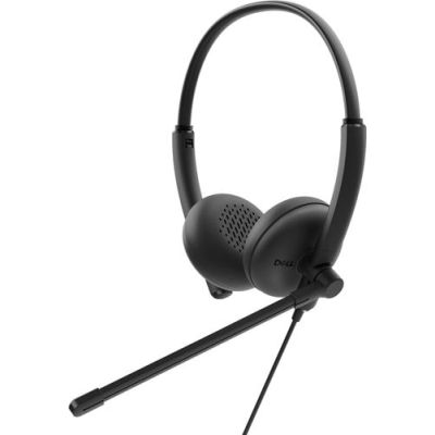 DELL WH125, Bedraad, Oproepen/muziek, 20 - 20000 Hz, 125 g, Headset, Zwart