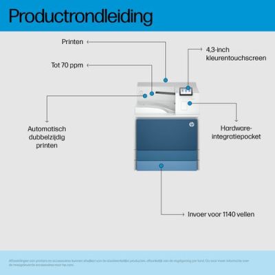 HP LaserJet Enterprise 8501DN Printer Europe - Multilingual Localization, Laser, 1200 x 1200 DPI, A3