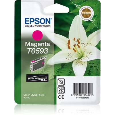 Epson Lily inktpatroon Magenta T0593 Ultra Chrome K3, Inkt op pigmentbasis, 1 stuk(s)
