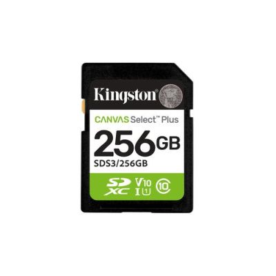 Kingston Technology 256GB SDXC Canvas Select Plus Gen3 150MB/s C10 UHS-I U1 V10, 256 GB, SD, Klasse