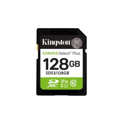Kingston Technology 128GB SDXC Canvas Select Plus Gen3 150MB/s C10 UHS-I U1 V10, 128 GB, SD, Klasse