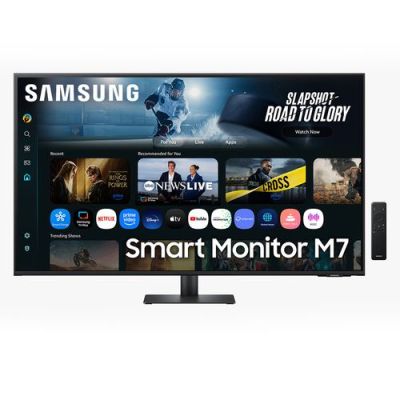 Samsung 43" Smart Monitor M70F UHD, 109,2 cm (43"), 3840 x 2160 Pixels, 4K Ultra HD, LCD, 4 ms, Zwar