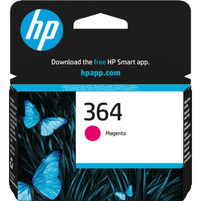 HP 364 originele magenta inktcartridge, Normaal rendement, Pigmentgebaseerde inkt, 300 pagina's, 1 stuk(s)