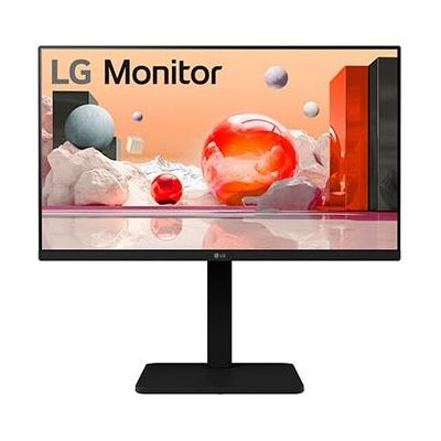 LG 23.8" monitor, Full HD 1920x1080, IPS, 250nits, 5ms, HDMI+VGA+DP, in hoogte verstelbaar, zwart