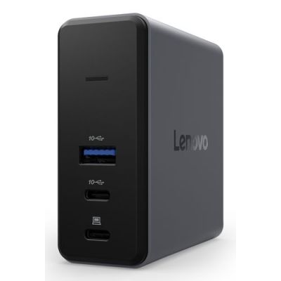 Lenovo X9 Charging GaN Dock, Bedraad, USB 3.2 Gen 2 (3.1 Gen 2) Type-C, 60 W, Grijs, MicroSD (TransF