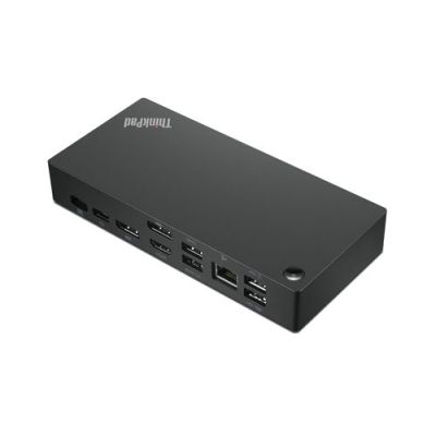 Lenovo ThinkPad Universal USB-C, Bedraad, USB 3.2 Gen 1 (3.1 Gen 1) Type-C, 10,100,1000 Mbit/s, Zwar