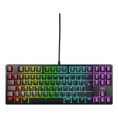 CHERRY K4V2 TKL, Bedraad, USB, Mechanische keyswitch, AZERTY, RGB LED, Zwart