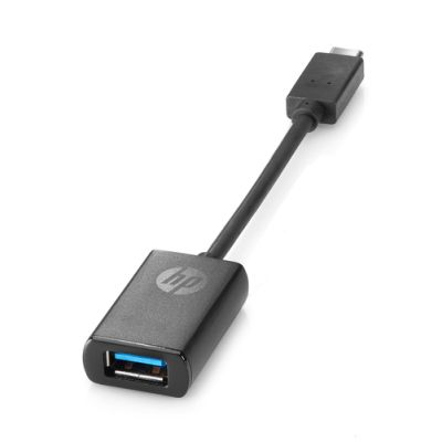 HP USB-C naar USB 3.0 adapter, 0,1409 m, USB-C, USB 3.0, Zwart
