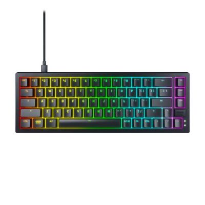 CHERRY K5V2 Compact, Bedraad, USB, Mechanische keyswitch, QWERTY, RGB LED, Zwart