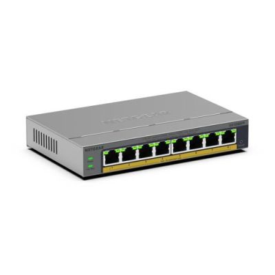 NETGEAR GS108EPP, Unmanaged, Gigabit Ethernet (10/100/1000), Full duplex, Power over Ethernet (PoE),