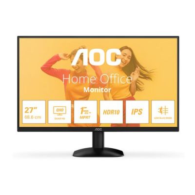 AOC B3 Q27B35E, 68,6 cm (27"), 2560 x 1440 Pixels, Quad HD, LED, 4 ms, Zwart