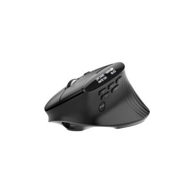 Acer Smart Fit Vertical Mouse - Retail pack, Rechtshandig, RF-draadloos + Bluetooth, 8000 DPI, Zwart