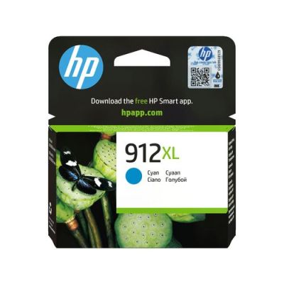 HP 912XL originele high-capacity cyaan inktcartridge, Hoog (XL) rendement, Cyaan, Inkt op pigmentbas