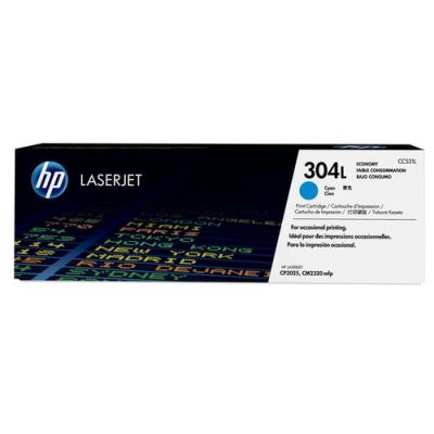 HP 304L Economy Cyan Original LaserJet Toner Cartridge CC531L, 1400 pagina's, Cyaan, 1 stuk(s)