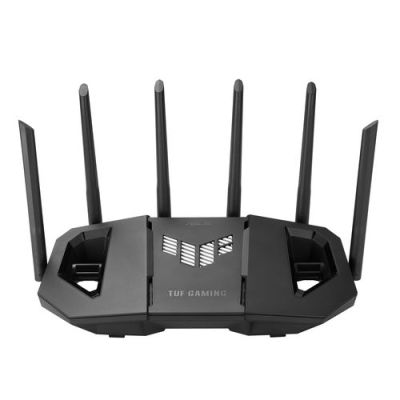 ASUS 90IG0A30-MO9C00, Wi-Fi 7 (802.11be), Tri-band (2,4 GHz / 5 GHz / 6 GHz), Ethernet LAN, Zwart, R