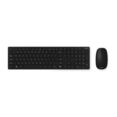 ASUS W5000 Wireless Keyboard and Mouse Set, Volledige grootte (100%), Draadloos, RF Draadloos, Optis