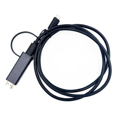 Yealink 330000008024, 1,2 m, HDMI Type A (Standaard), USB Type-C, Mannelijk, Mannelijk, Recht