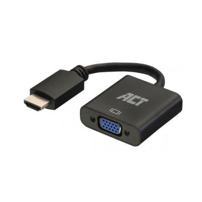 ACT AC7535, 0,23 m, HDMI Type A (Standaard), VGA (D-Sub), Mannelijk, Vrouwelijk, Recht
