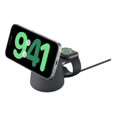 Belkin BoostCharge Pro, Binnen, AC, Draadloos opladen, 1,5 m, Houtskool