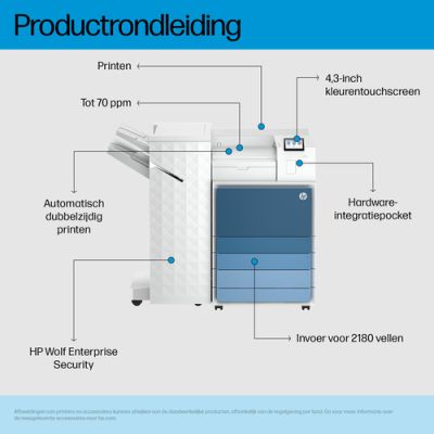 HP LaserJet Enterprise 8501x+ Printer Europe - Multilingual Localization, Laser, 1200 x 1200 DPI, A3
