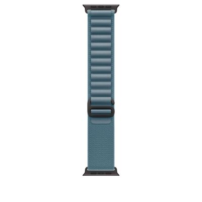 Apple 49mm Light Blue Alpine Loop - Medium - Black Titanium Finish, Band, Smartwatch, Blauw, Apple,