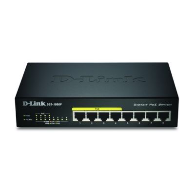Switch/8xG+F+ENet RJ45 19" PoE