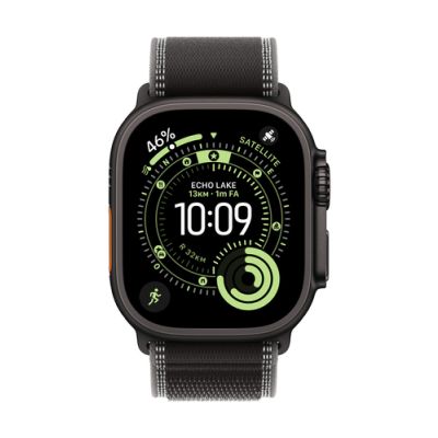 Apple MG9T4ZM/A, Band, Smartwatch, Zwart, Apple, Apple Watch Models 44mm 45mm 46mm 49mm, Titanium, P