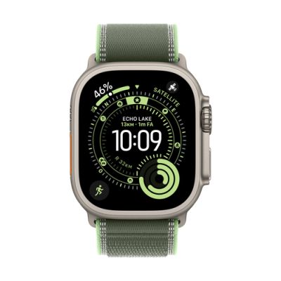 Apple MFT54ZM/A, Band, Smartwatch, Groen, Apple, Apple Watch Models 44mm 45mm 46mm 49mm, Titanium, P