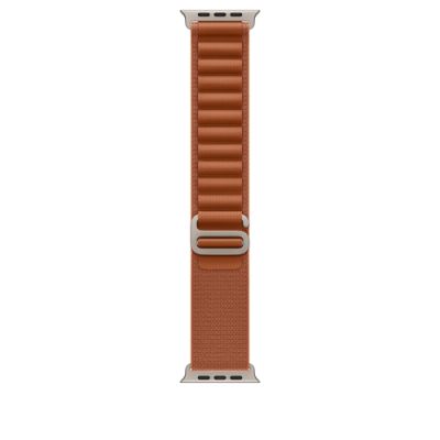 Apple 49mm Terra Cotta Alpine Loop - Small - Natural Titanium Finish, Band, Smartwatch, Bruin, Apple
