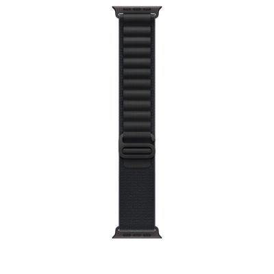 Apple 49mm Black Alpine Loop - Medium - Black Titanium Finish, Band, Smartwatch, Zwart, Apple, Apple