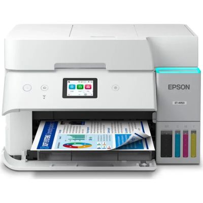 Epson EcoTank ET-4956, Inkjet, Afdrukken in kleur, 4800 x 1200 DPI, A4, Direct printen, Zwart