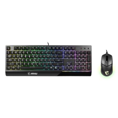 MSI VIGOR GK30, Bedraad, USB, Mechanische keyswitch, QWERTY, RGB LED, Zwart