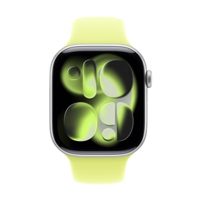Apple MFGW4ZM/A, Band, Smartwatch, Geel, Apple, Apple Watch Models 44mm 45mm 46mm 49mm, Fluorelastom