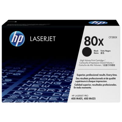 HP 80X originele high-capacity zwarte LaserJet tonercartridge, 6900 pagina's, Zwart, 1 stuk(s)