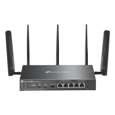 TP-Link ER706WP-4G, Dual-band (2.4 GHz / 5 GHz), Ethernet LAN, 4G, Zwart, Desktop/polerouter