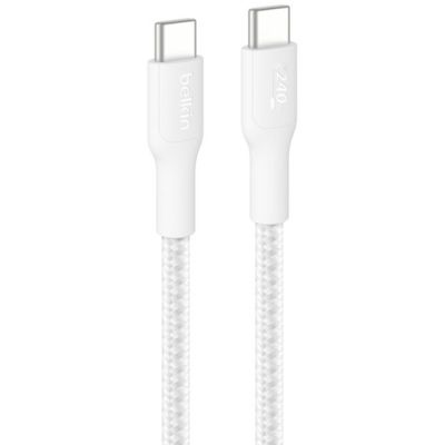 Belkin BoostCharge Pro, 3 m, USB C, USB C, Wit