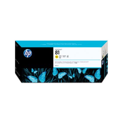 HP 81 gele DesignJet kleurstofinktcartridge, 680 ml, HP Designjet 5000, 5000ps, 5500 en 5500ps print