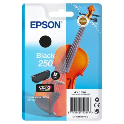 Epson 250 Violin Claria Photo HD, Zwart, 5,3 ml, 1 stuk(s), Enkele verpakking