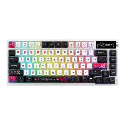 ASUS ROG Azoth X, 75%, Bedraad en draadloos, USB + RF Wireless + Bluetooth, Mechanische keyswitch, R