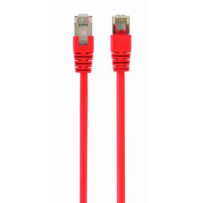 Gembird Patch Cord Cat.5e FTP 1m, 1 m, Cat5e, F/UTP (FTP), RJ-45, RJ-45, Rood