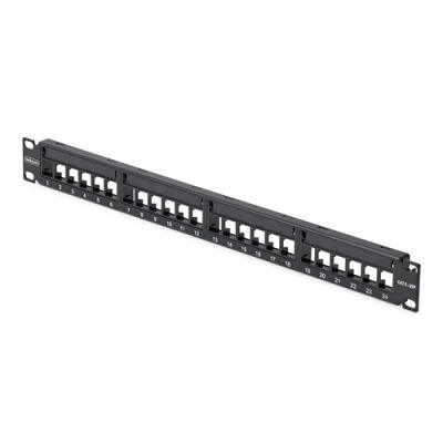 StarTech.com 24 Port 1U Leeg Keystone Patch Panel met Kabelmanagementbalk, Rackmonteerbaar Cat6 Patc