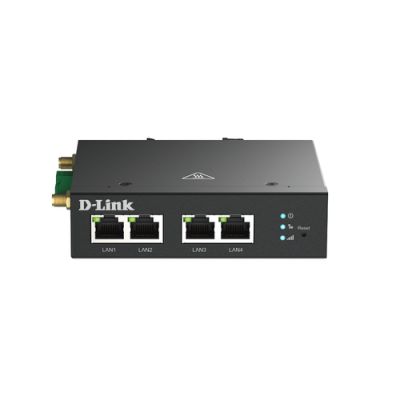 D-Link DWM-314-T, Router voor mobiele netwerken, Zwart, DIN-rail, Fast Ethernet, 10,100 Mbit/s, 4G