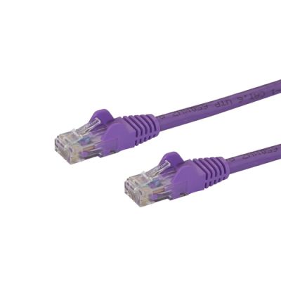 StarTech.com N6PATCH50PL, 15,2 m, Cat6, U/UTP (UTP), RJ-45, RJ-45, Paars