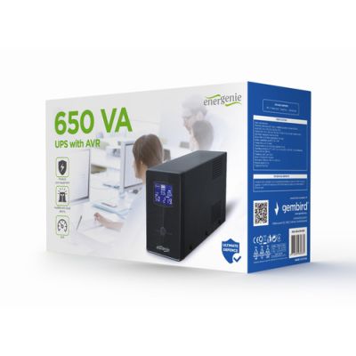 Gembird EG-UPS-031, 0,65 kVA, 390 W, Sinus, 220 V, 50/60 Hz, 220 V