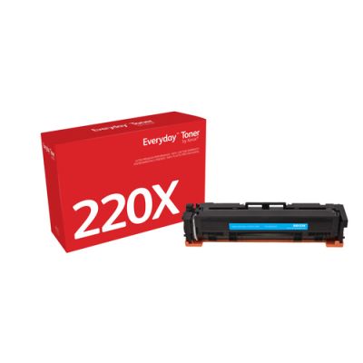 Everyday™ Cyaan Toner van is compatibel met HP 220X (W2201X), Hoge capaciteit, 5500 pagina's, Cyaan